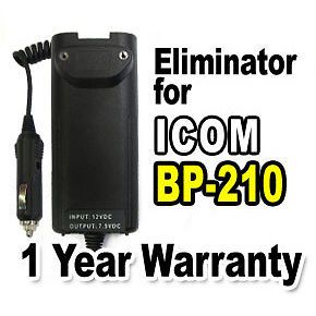 Eliminator Car Power supply for ICOM IC V82 IC F4GS Radio Battery BP 