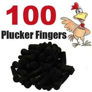 100 Pack Chicken Plucker Finger Poultry Plucking Duck Goose Animal 