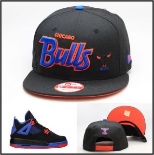 New Era Chicago Bulls Custom Snapback Hat For The Air Jordan Retro IV 