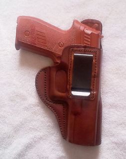 LEATHER INSIDE PANTS HOLSTER FOR TAURUS MILLENIUM PRO. BROWN RIGHT 