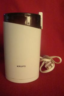 Krups Type 203 White Top Load Electric Household Coffee Mill Bean 