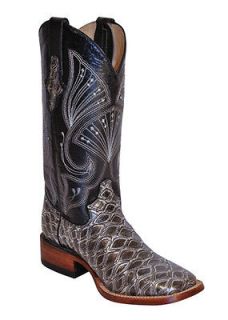 Ferrini Ladies Silver/Black Print Anteater Boots S Toe 92393 34