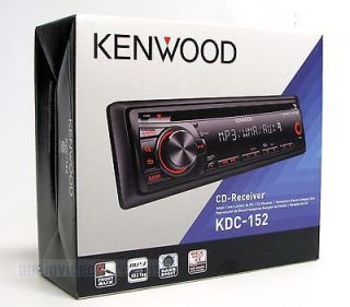 Kenwood KDC 152 In Dash Car CD//WMA Stereo Receiver w/ Front 3.5mm 