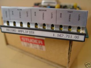 studer revox b67 record amplifier 1 167 711 00 from