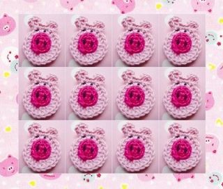 12 crocheted pigs appliques 100 quality cotton ref 216 from