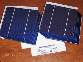 200 THICK SOLAR CELLS 6x6 3.75WATTS EA. GREAT FOR DIY PANELS 750 