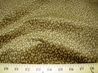 10 YDS~LEOPARD SPOTS CAT ANIMAL ~CHENILLE UPHOLSTERY FABRIC~