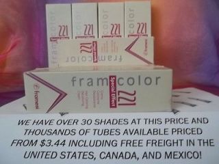 FRAMESI FRAMCOLOR 221 SPECIAL EFFECTS HAIR COLOR 2oz~$6.94 EACH~FREE 