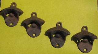 wall mount bottle openers cast iron lot of 4 time