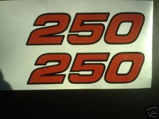 yamaha ty 250 trials mono side panel decals time left