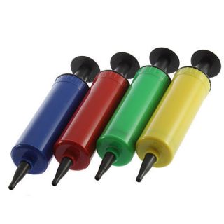 Mini Plastic Hand Air Pump Ball Party Balloon Soccer Inflator With 