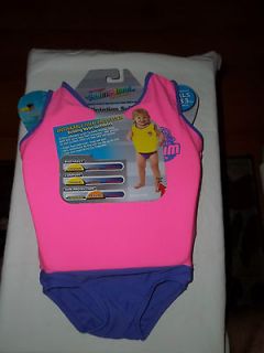 SwimSchool Pink & Purple Bathing Suit Flotation device girls 20 33 lbs 