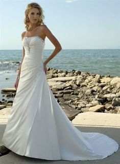STOCK Sexy White / ivory Wedding Dress Bridesmaids Dresses Size 6 8 10 