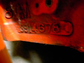 Chevrolet 67 327 Engine Block #3914678 Dated J 14 7 standard bore