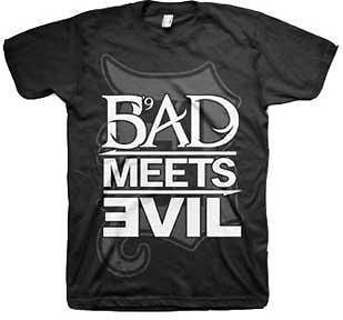 Bad Meets Evil Square Logo Hip Hop Rap Officially Licensed Adult T 