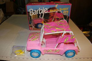 1992 Barbie Beach Buggy w/Original Box & Manual+Hat&Cam​era Awesome 