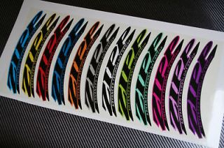 zipp 404 wheel sticker decals any colours 2 wheels sets