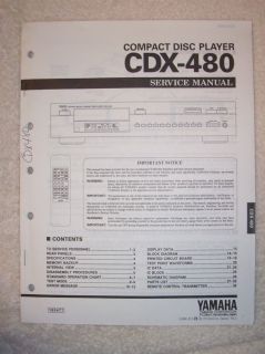yamaha service manual cdx 480 cd disc player time left