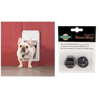 PETSAFE SMARTDOOR SMALL ELECTRIC DOG DOOR SMART DOOR FOR 2 DOGS 