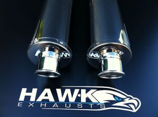 honda cb 900 hornet stainless steel round exhaust cans from