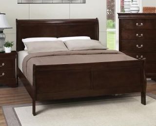 new louis phillipe cappucino color queen size bed frame time