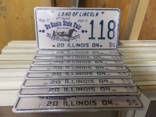 Illinois Special Event License Plates   One pair of 2004 DuQuoin State 
