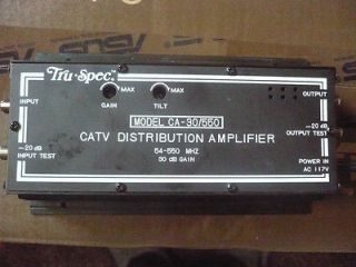 Pico Macom Tru Spec CA 30/550 CATV Distribution Amplifier 54 550 MHz 