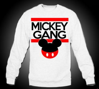 Mickey Gang Crewneck Sweater Mickey Mouse YOLO Swag illest Kanye Mac 