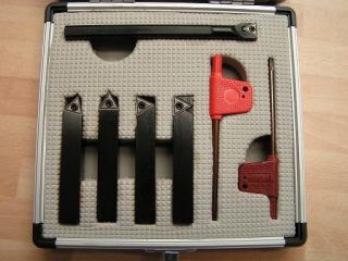 5pc Indexable Carbide Lathe Tools 10mm set (Includes a Boring Bar 
