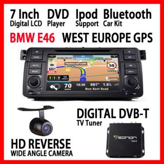 D5113E 7 DIGITAL SCREEN WEST EUROPE GPS MAPS BMW E46 DVB TV TUNER 