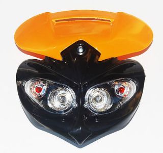 Head Light O2 KTM dual sport dirt bike exc mxc lc4 smr fairing orange 
