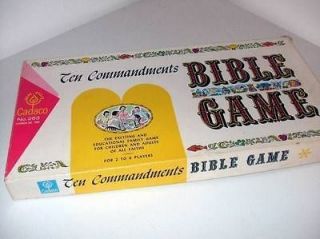 Ten Commandments Vintage Bible Game of all Faiths by Cadaco C 1966