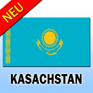 Fahne Kasachstan Flagge 90 x 150 Hissfahne 90x150 Cm