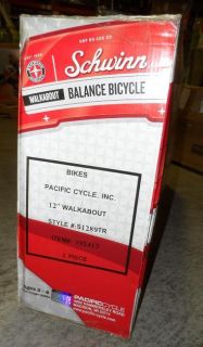 Schwinn S1289TR Unisex 12 Inch Walkabout Balance Bike   $120 value