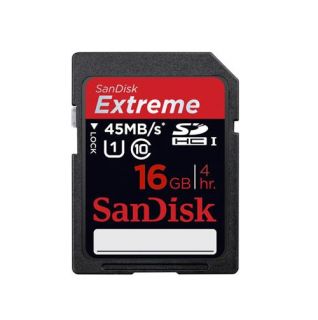 SanDisk 16GB 16g Extreme SD SDHC Class 10 45MB s 300x Memory Card 