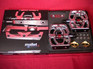 2010 Crank Brothers Mallet 2 Clipless Pedals Silver