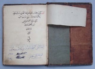 Old Handwritten Arabic Calligraphy Book Koran Manuscript Indonesien 