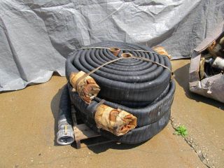 Discharge Hose 4 and 50 Feet Long Rubber with Quick Connect Camlock 