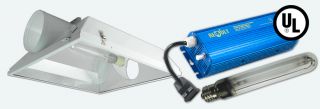 600W HPS 8 Air Cooled Reflector Grow Light Kit Digital Ballast 