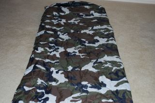 NEW Camo Sleeping Bag   7+ feet long. Great bag for camping or outdoor 