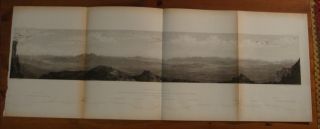 1861 USPRR Antique Lithograph Panorama Print Goshoot Passage Nevada 