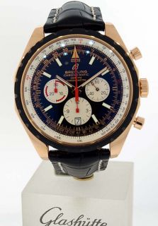 Breitling Chrono Matic Chronograph Chronometer 18k Red Gold/Black Dial 