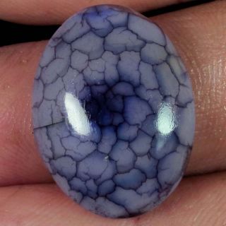 20.45Cts. ULTRA RARE NATURAL DESIGNER ONYX AGATE OVAL CABOCHON 