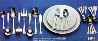 New in Box Wallace Sadie 80 Piece Flatware Set Heavy Weight Stainless 
