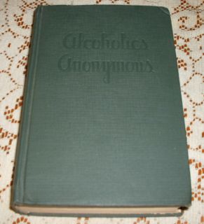 Alcoholics Anonymous AA Big Book 1st Edition 4th Printing 1943 First 