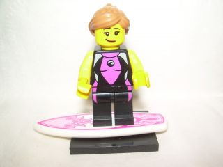Lego Minifigure 8804 Series 4 Surfer Girl City Board CS