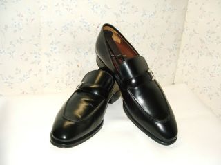Italian Toe Loafers by A Testoni Black Brand New 9M $357