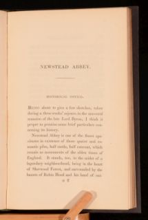 1835 Washington Irving Abbotsford and Newstead Abbey Crayon Miscellany 