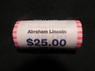 2010 D Abraham Lincoln Dollar 25 Coin Roll BU