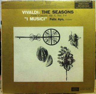 EPIC DG 1956 ED1 I Musici Felix Ayo Vivaldi The Four 4 Seasons LP VG+ 